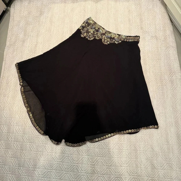 One Sleeve Beaded Holiday Dress, Carribean Queen, US S - Picture 3 of 5